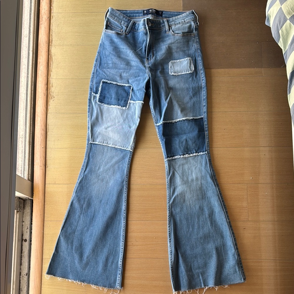 Patchwork Flare Jeans